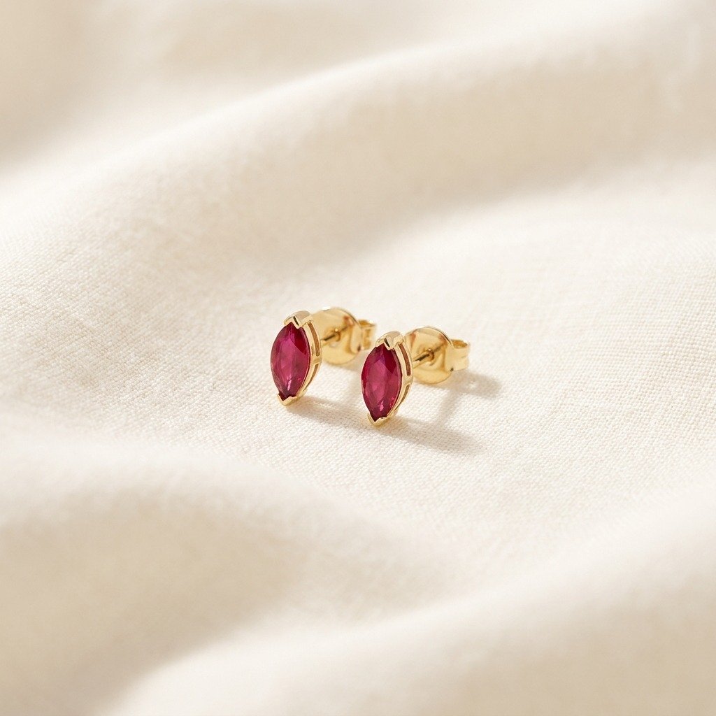 Vesper Ruby Earrings